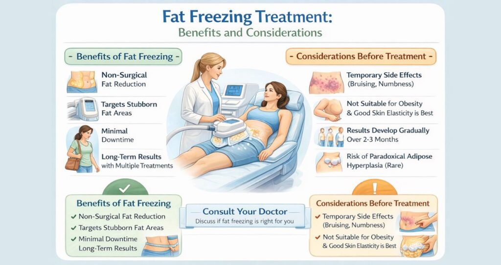 Fat Freezing Treatment Benefits and considerations 1