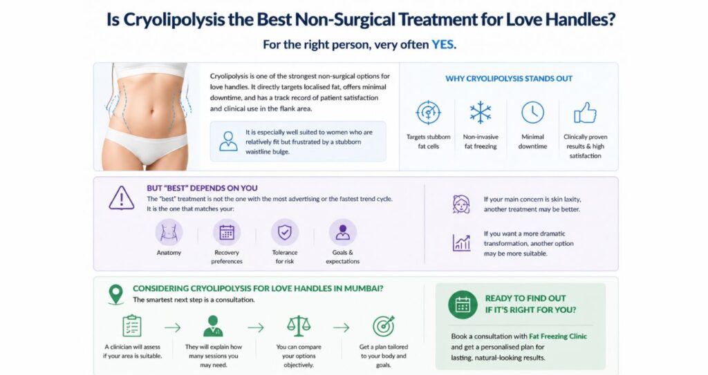 Is cryolipolysis the best non surgical treatment for love handles