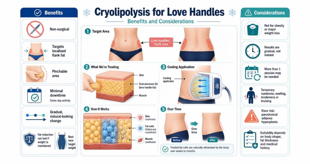 Cryolipolysis for Love Handles Benefits and Considerations