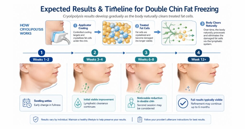 Cryolipolysis for Double Chin: Transform Your Profile 3 Expected Results and Timeline for Double Chin Fat Reduction