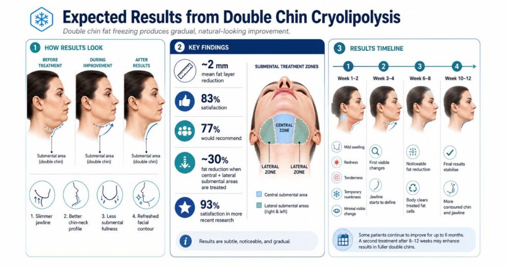 Double Chin Cryolipolysis Results: What to Expect in Mumbai 2 Expected Results from Double Chin Cryolipolysis