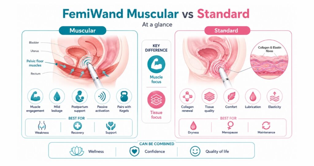 FemiWand Muscular vs Standard Treatment: Best for Pelvic Wellness? 4 FemiWand Muscular vs Standard at a Glance