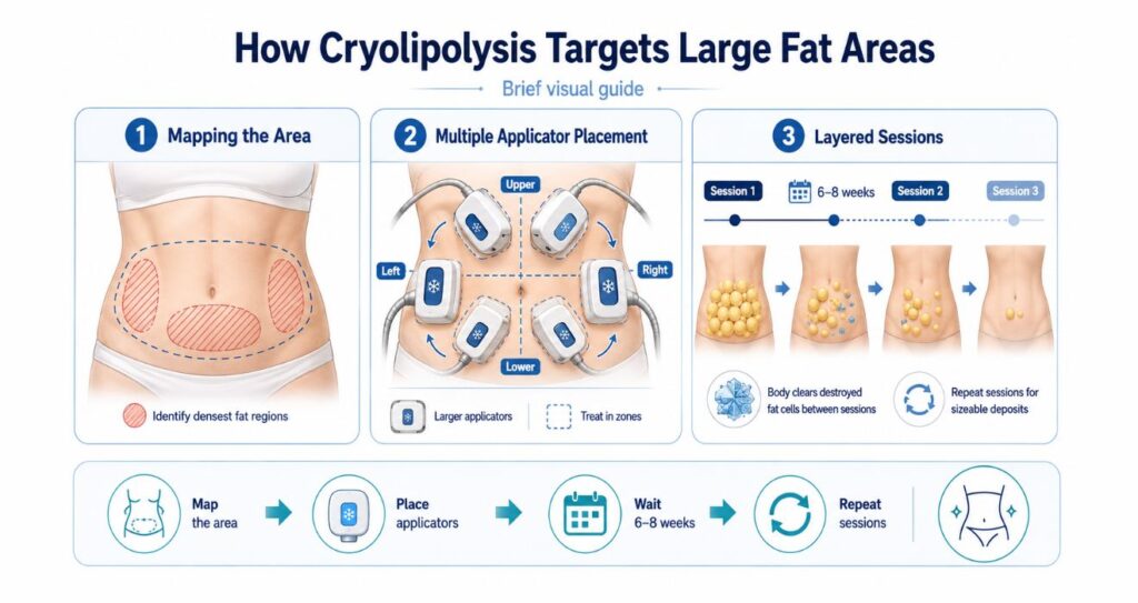 How Cryolipolysis Targets Large Fat Areas