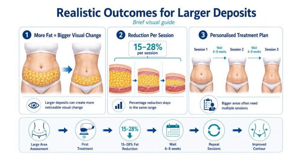 Realistic Outcomes for Larger Deposits