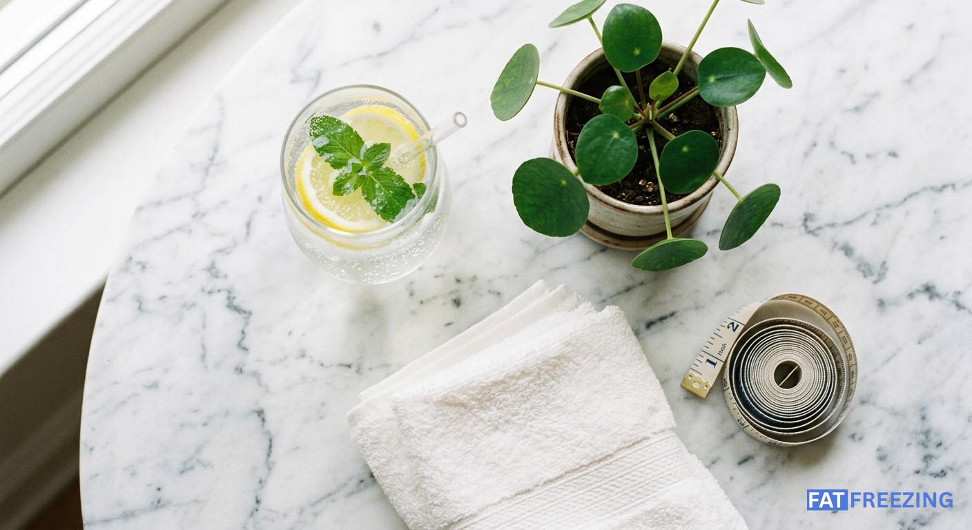 Wellness essentials supporting post-cryolipolysis recovery and lasting results