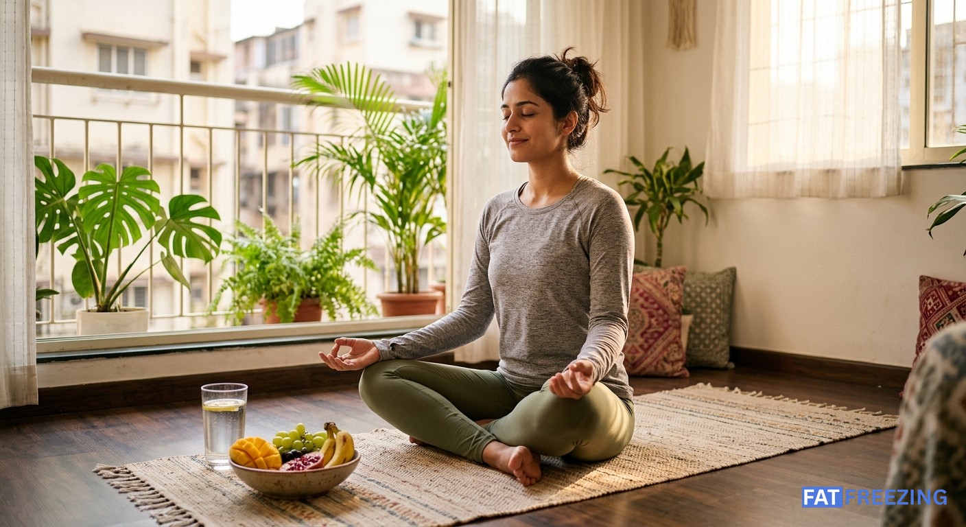 New mum maintaining post-treatment results through healthy lifestyle habits