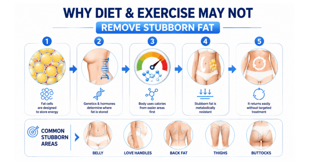 Why Diet and Exercise May Not Remove Stubborn Fat